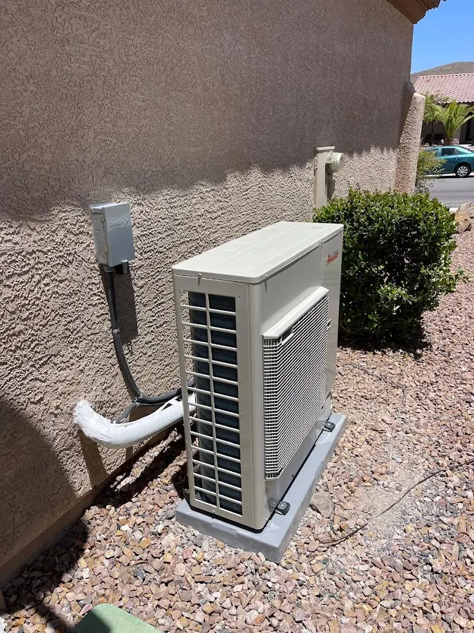 Residential air conditioning condenser unit in Montrose